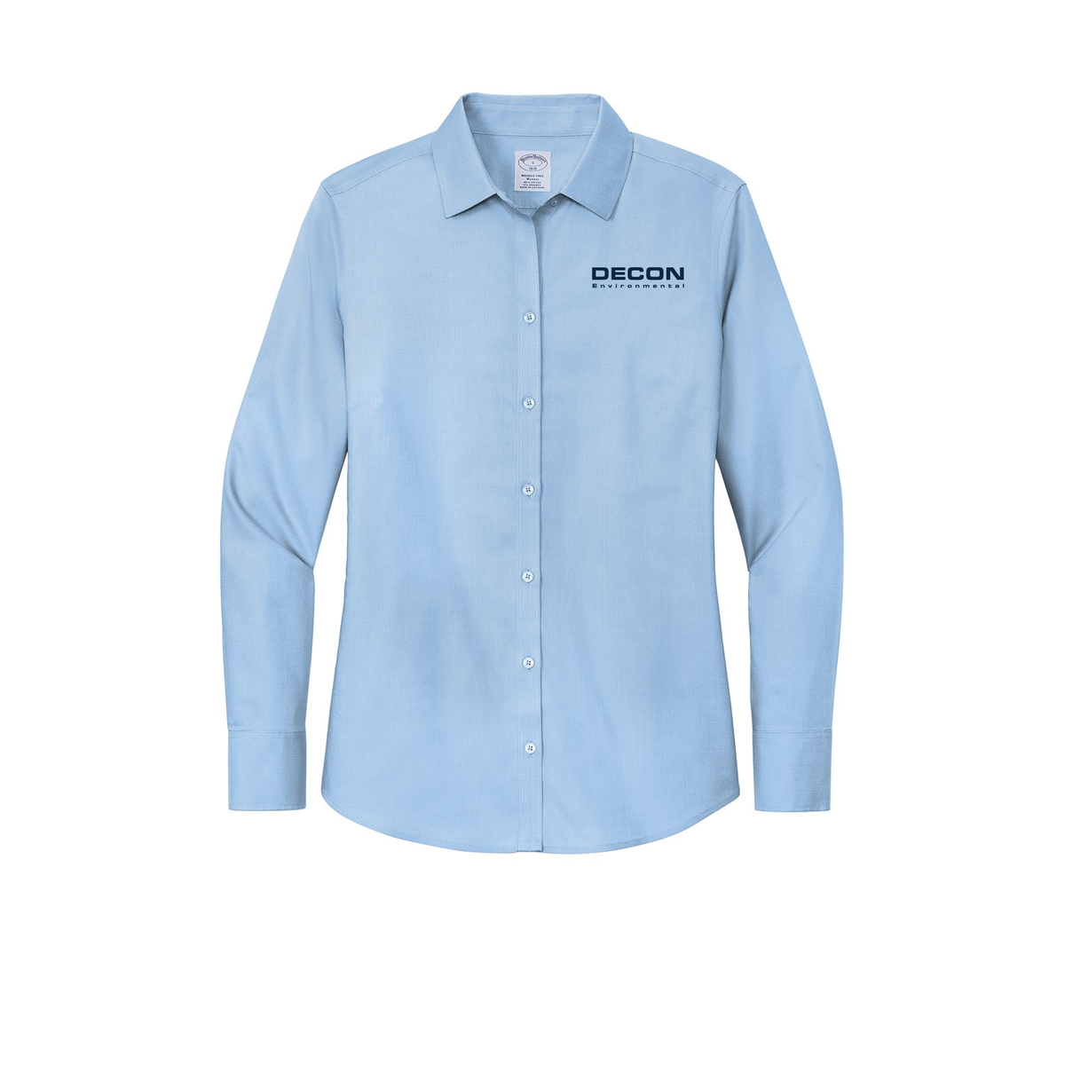 decon-brooks-brothers-womens-wrinkle-free-stretch-nailhead-shirt-embroidery-leftchest-BB18003-newportblue-flat-front