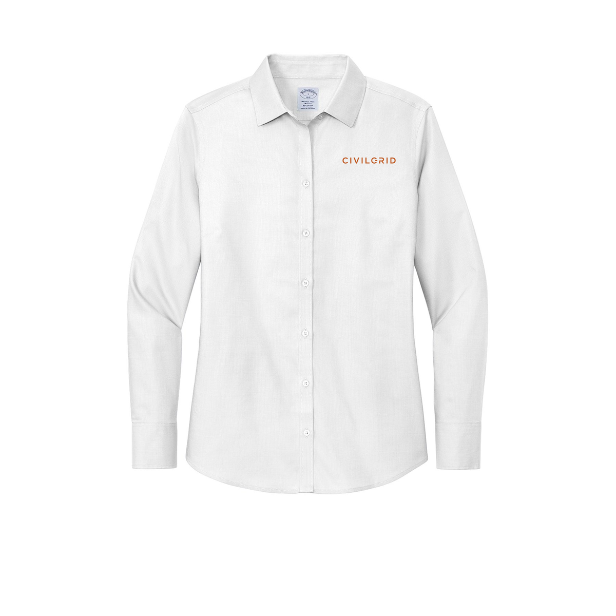 civilgrid-brooks-brothers-womens-wrinkle-free-stretch-nailhead-shirt-embroidery-leftchest-BB18003-white-flat-front