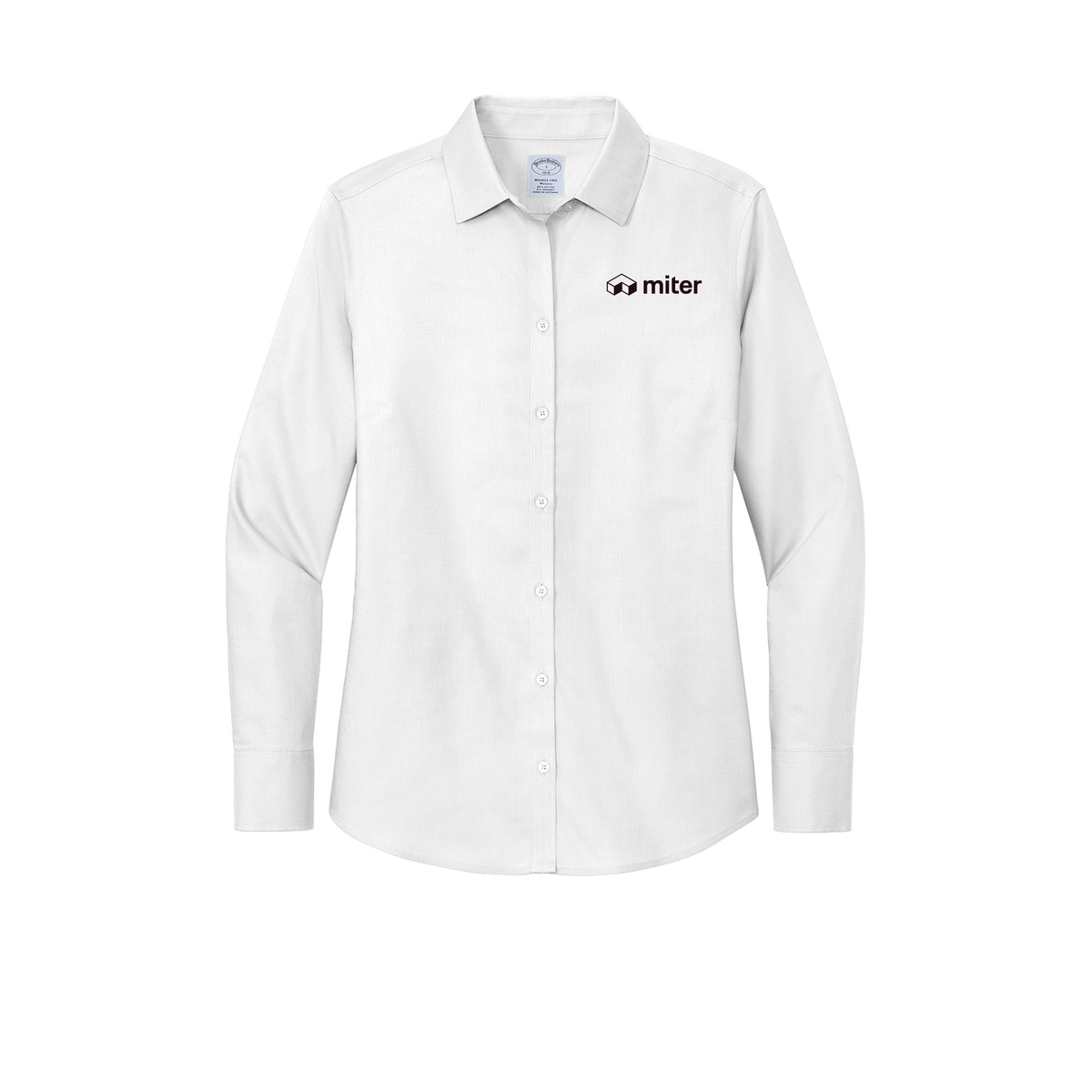 miter-brooks-brothers-womens-wrinkle-free-stretch-nailhead-shirt-embroidery-leftchest-BB18003-white-flat-front
