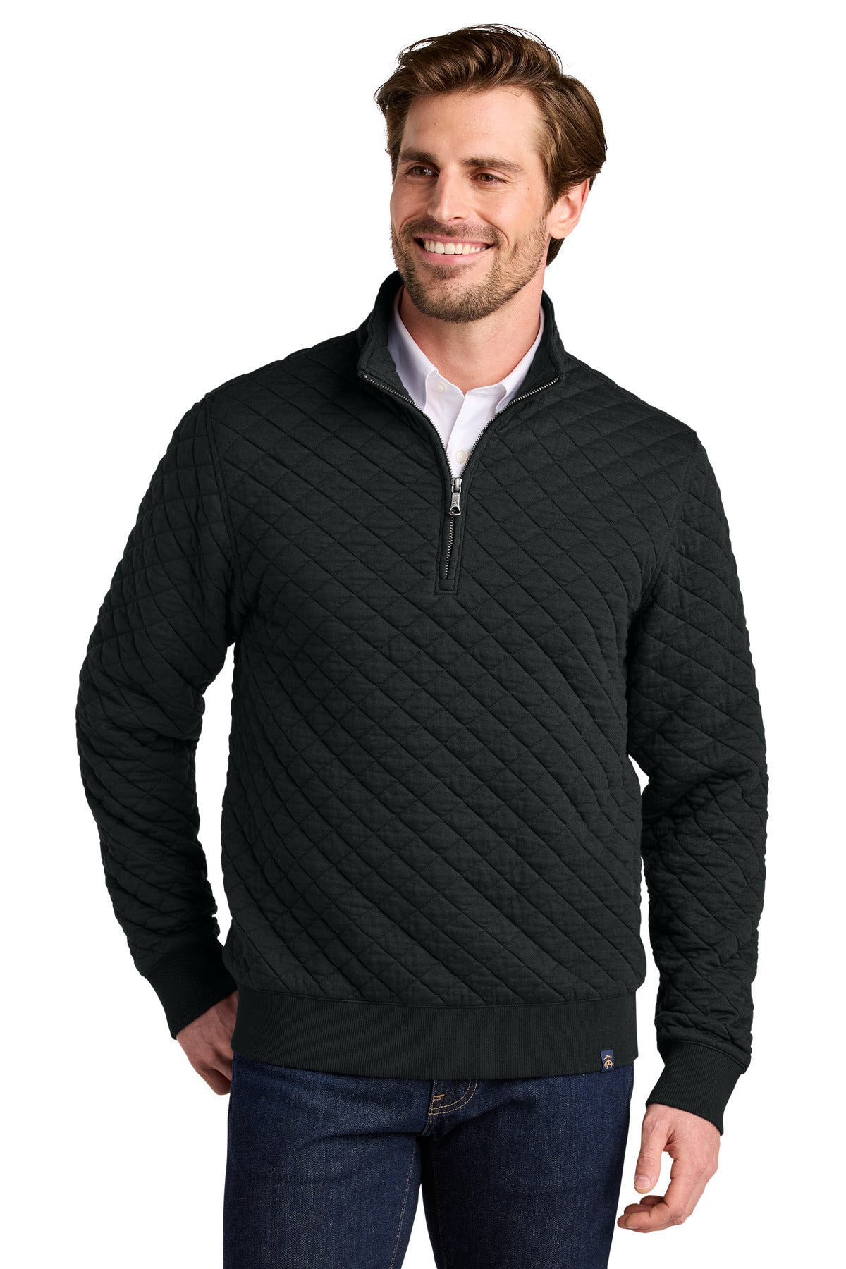 Brooks Brothers® Diamond Quilt 1/4-Zip BB18212