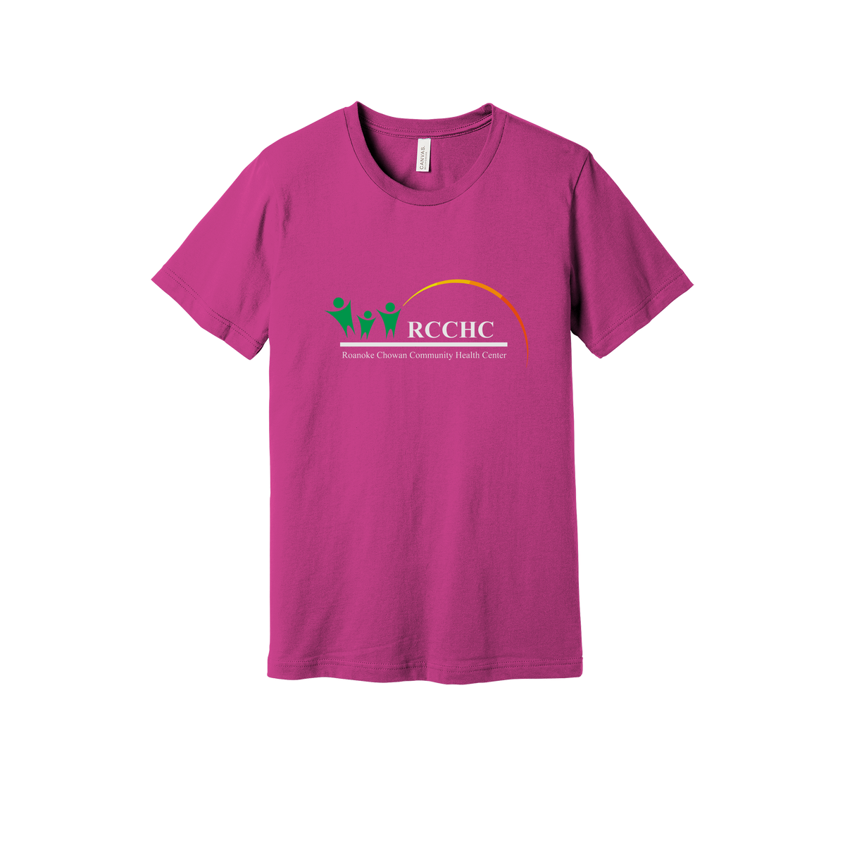 rcchc-everyday-essentials-clinic-short-sleeve-tee-dtf-front-BC3001-berry-flat-front