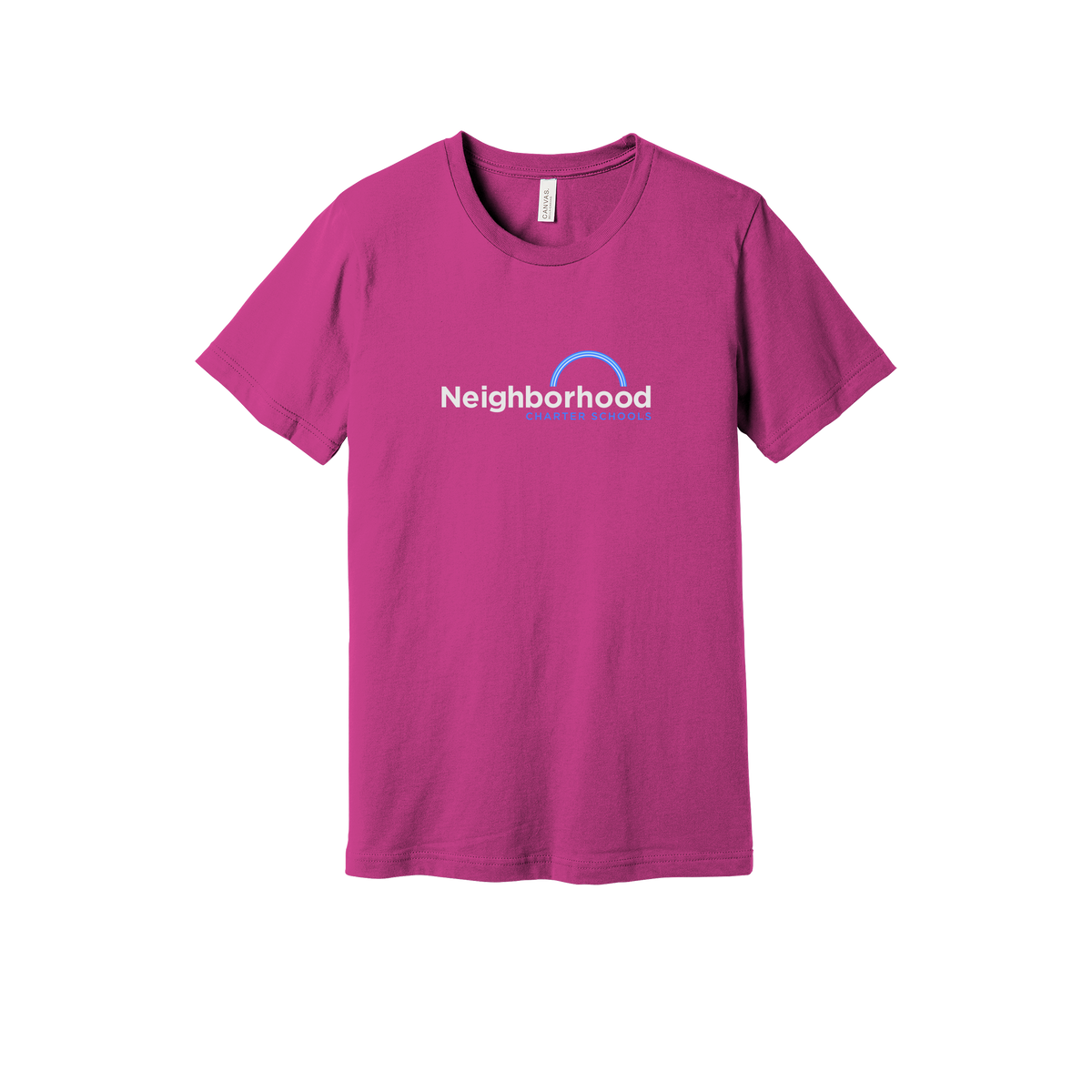 ncschools-everyday-essentials-short-sleeve-tee-dtf-front-BC3001-berry-flat-front