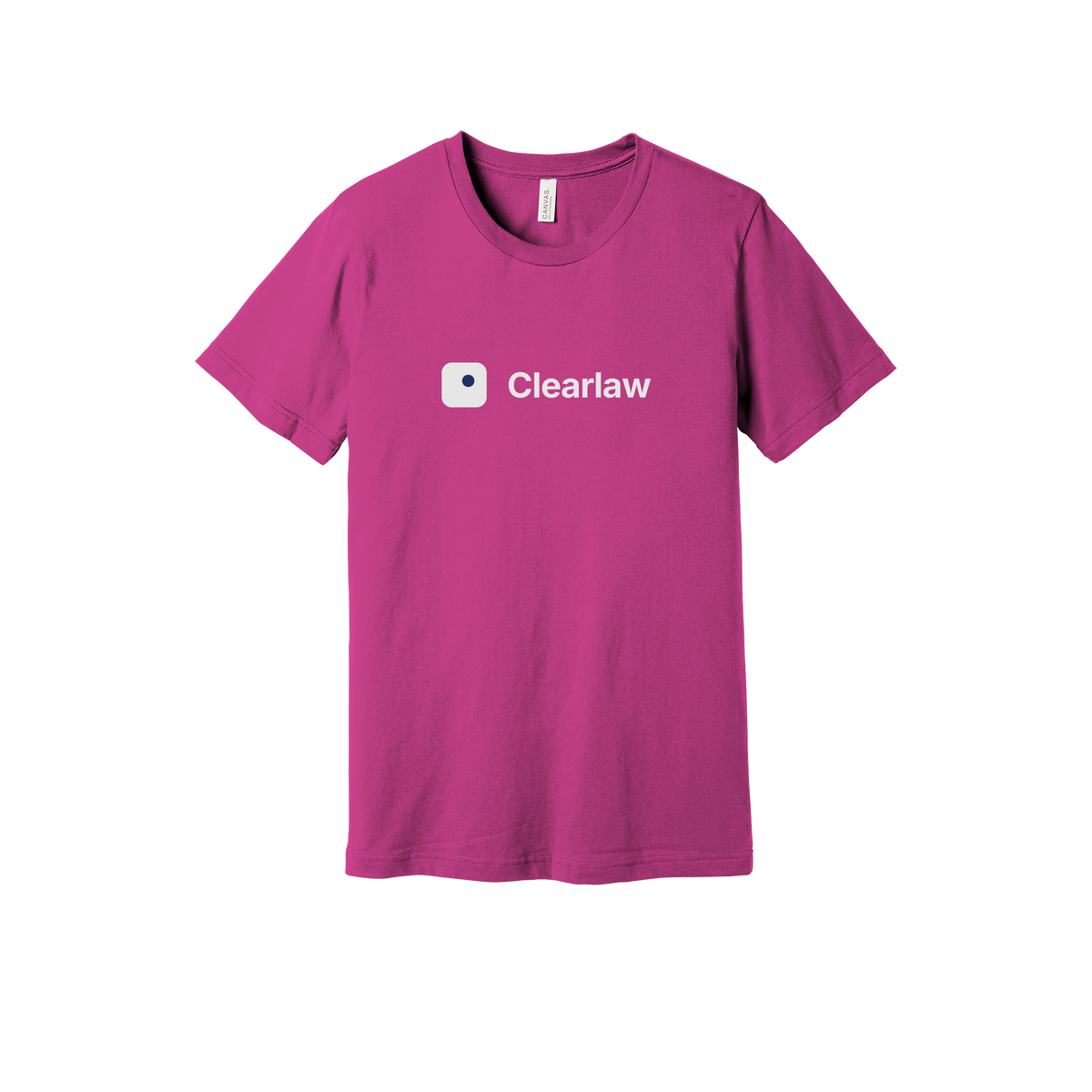 clearlaw-everyday-essentials-short-sleeve-tee-dtf-front-BC3001-berry-flat-front