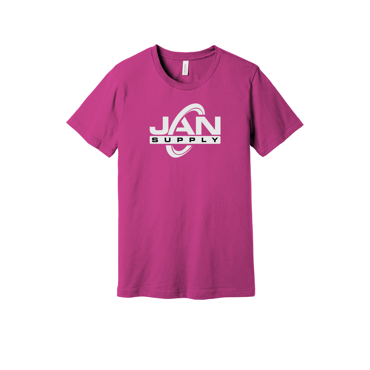jan-pro-everyday-essentials-short-sleeve-tee-dtf-front-BC3001-berry-flat-front