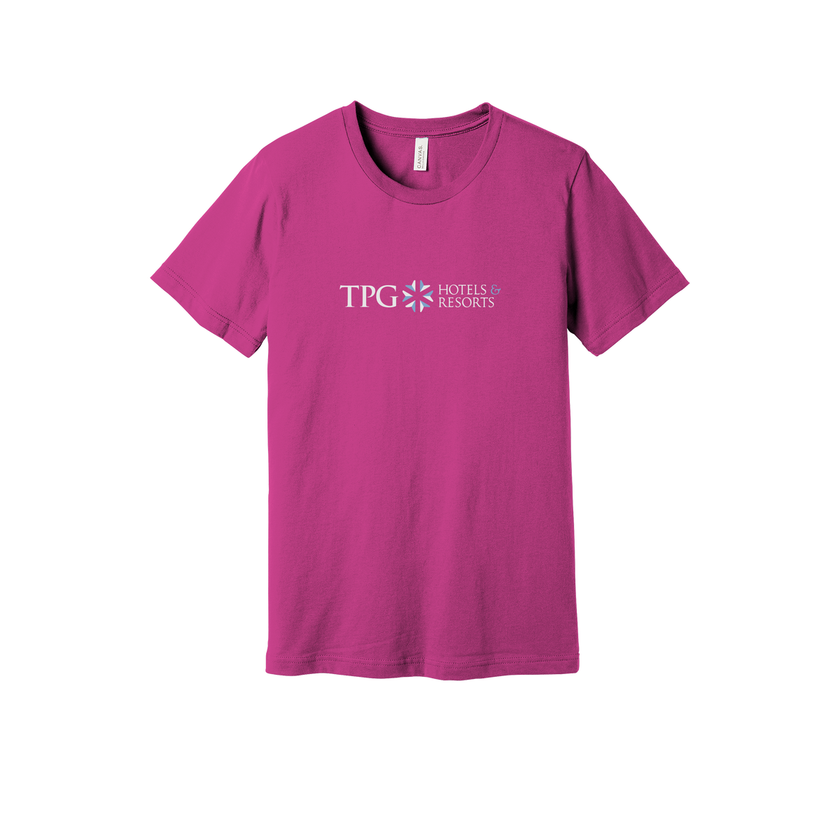 tpghotelsandresorts-everyday-essentials-short-sleeve-tee-dtf-front-BC3001-berry-flat-front