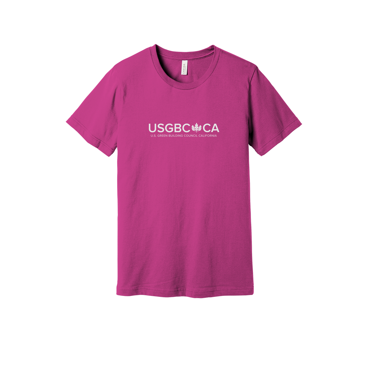 usgbc-ca-everyday-essentials-short-sleeve-tee-dtf-front-BC3001-berry-flat-front