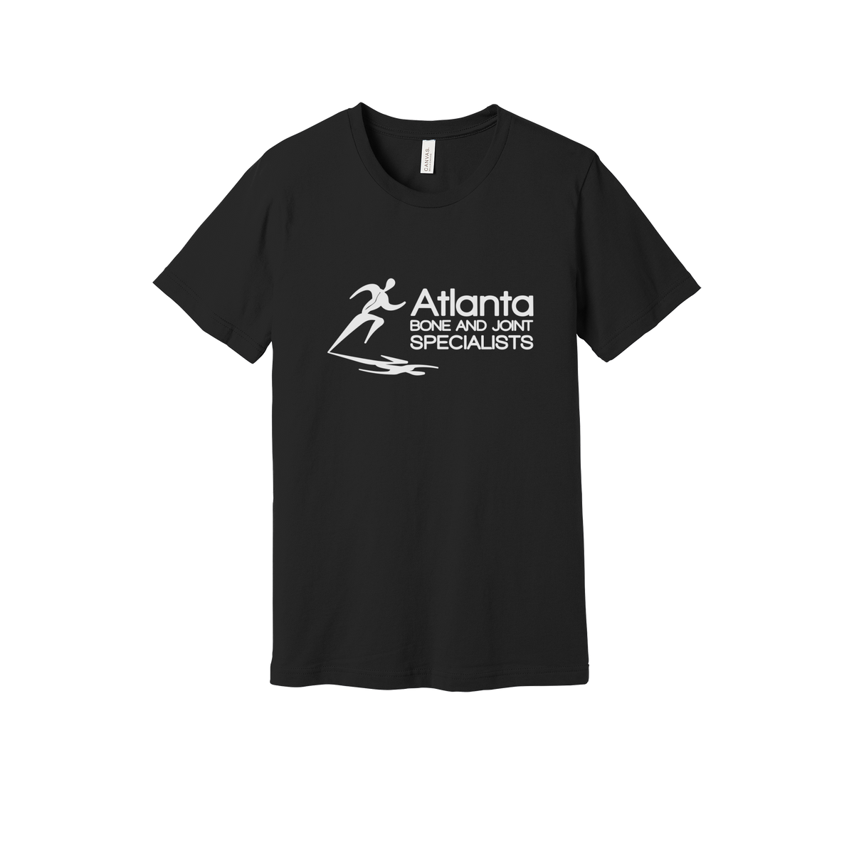 atlantaboneandjoint-everyday-essentials-clinic-short-sleeve-tee-dtf-front-BC3001-black-flat-front
