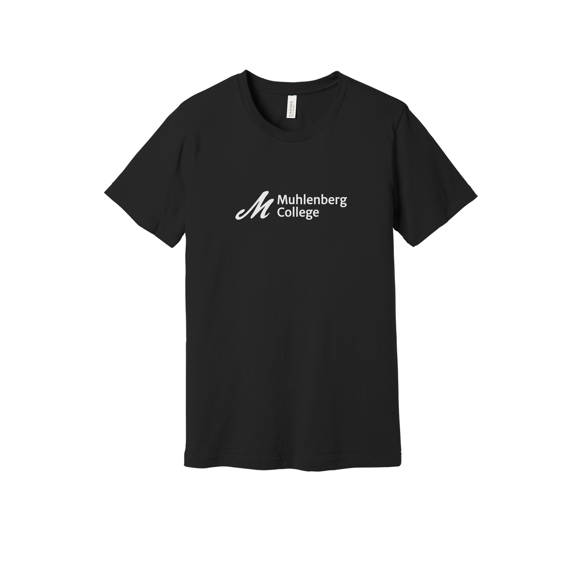 muhlenberg-everyday-essentials-short-sleeve-tee-dtf-front-BC3001-black-flat-front