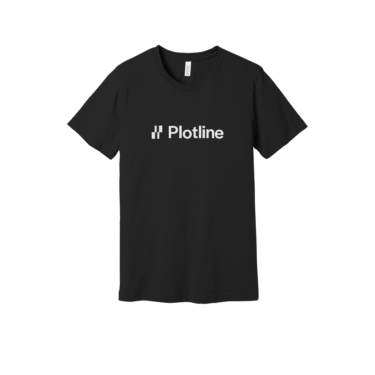 plotline-everyday-essentials-short-sleeve-tee-dtf-front-BC3001-black-flat-front