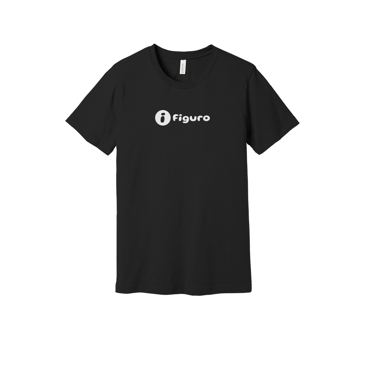 getfiguro-everyday-essentials-short-sleeve-tee-dtf-front-BC3001-black-flat-front
