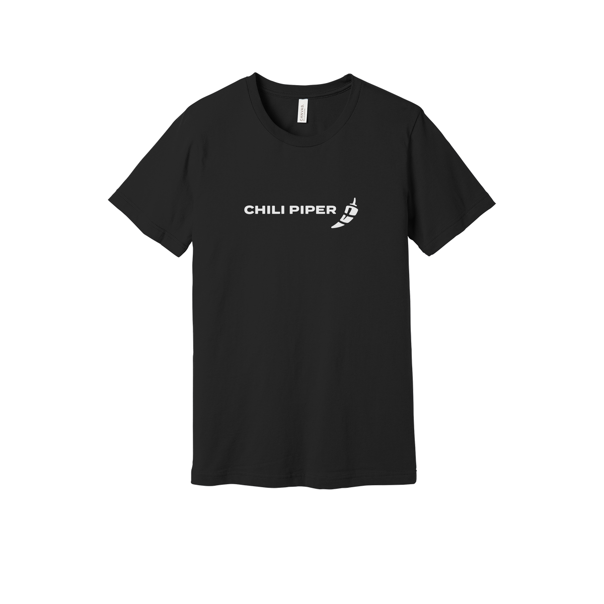 chilipiper-everyday-essentials-short-sleeve-tee-dtf-front-BC3001-black-flat-front