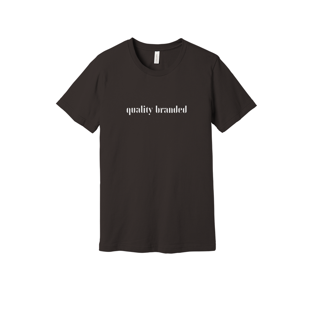 qualitybranded-everyday-essentials-short-sleeve-tee-dtf-front-BC3001-brown-flat-front