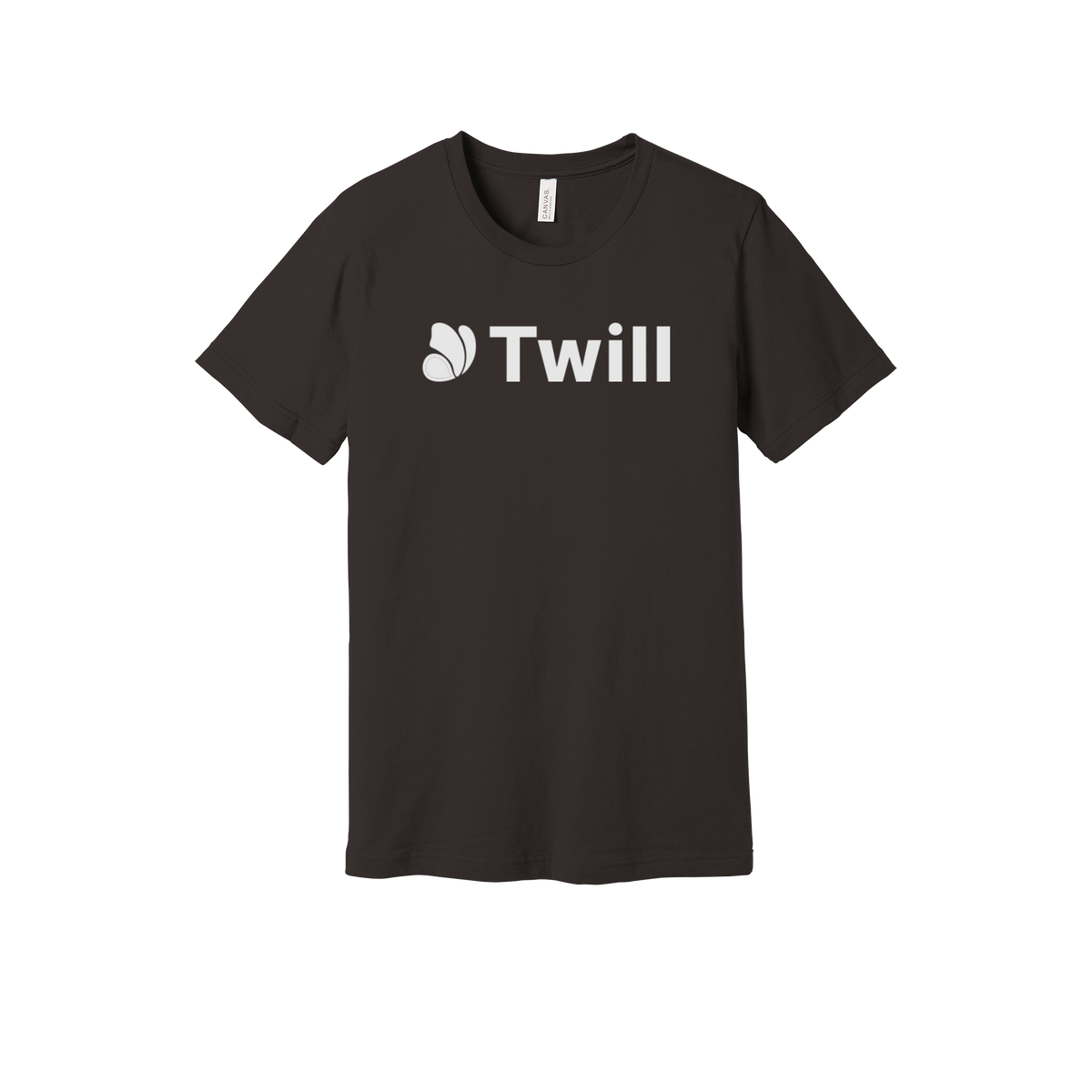 withtwill-everyday-essentials-short-sleeve-tee-dtf-front-BC3001-brown-flat-front