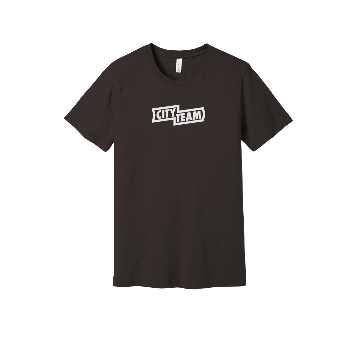 cityteam-everyday-essentials-short-sleeve-tee-dtf-front-BC3001-brown-flat-front