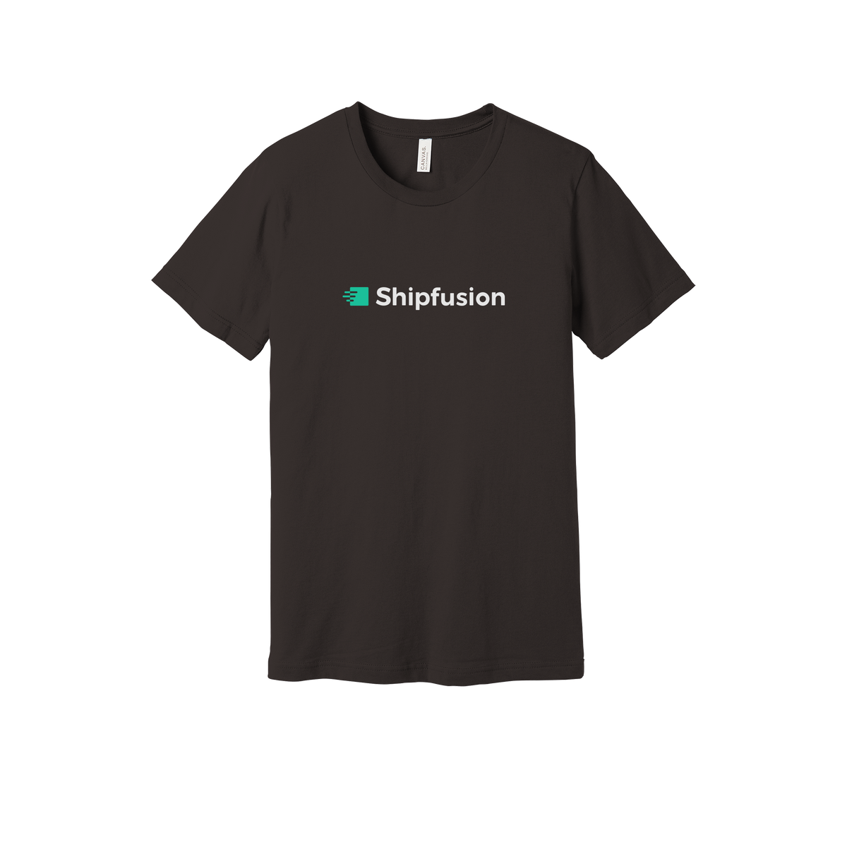 shipfusion-everyday-essentials-short-sleeve-tee-dtf-front-BC3001-brown-flat-front