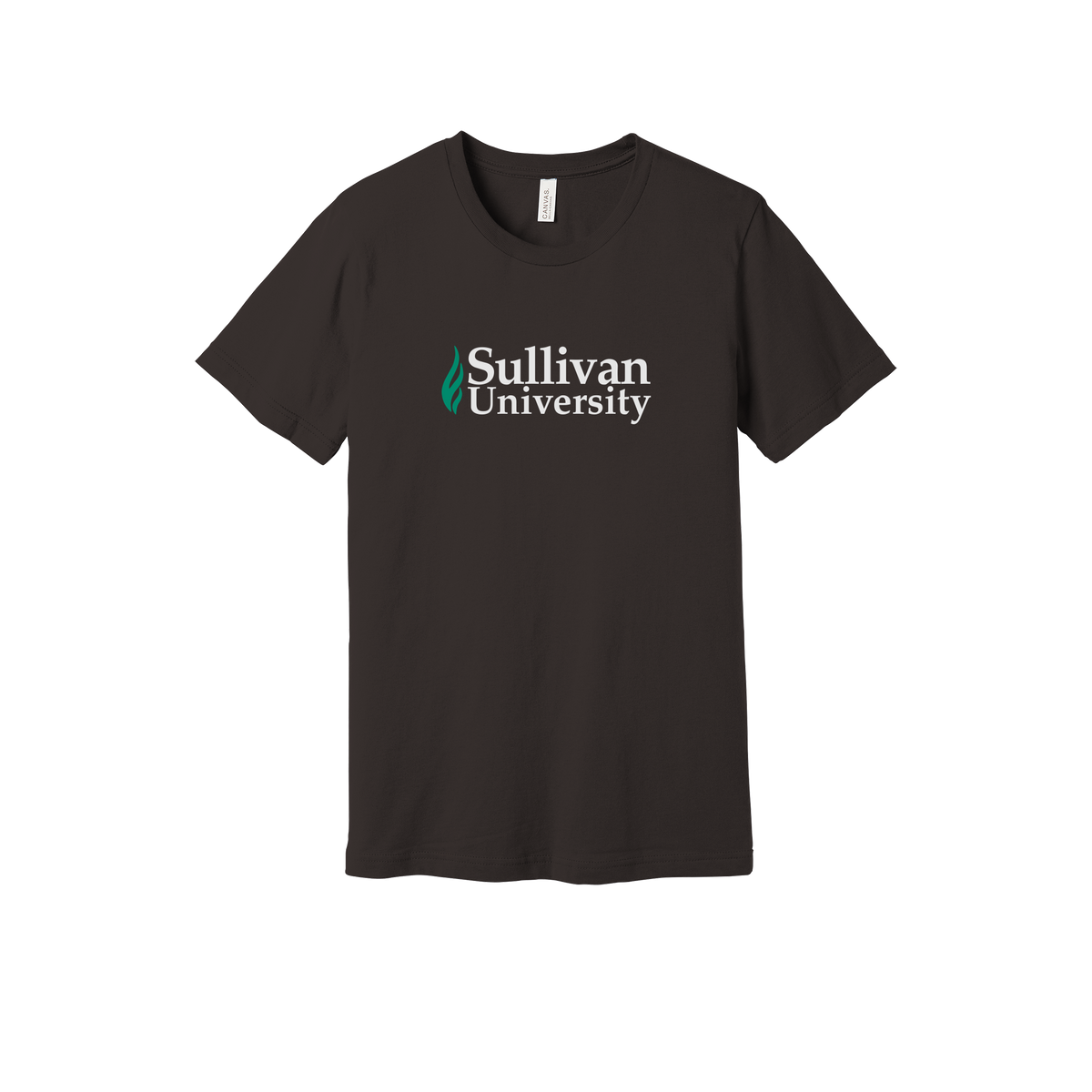 sullivan-everyday-essentials-short-sleeve-tee-dtf-front-BC3001-brown-flat-front