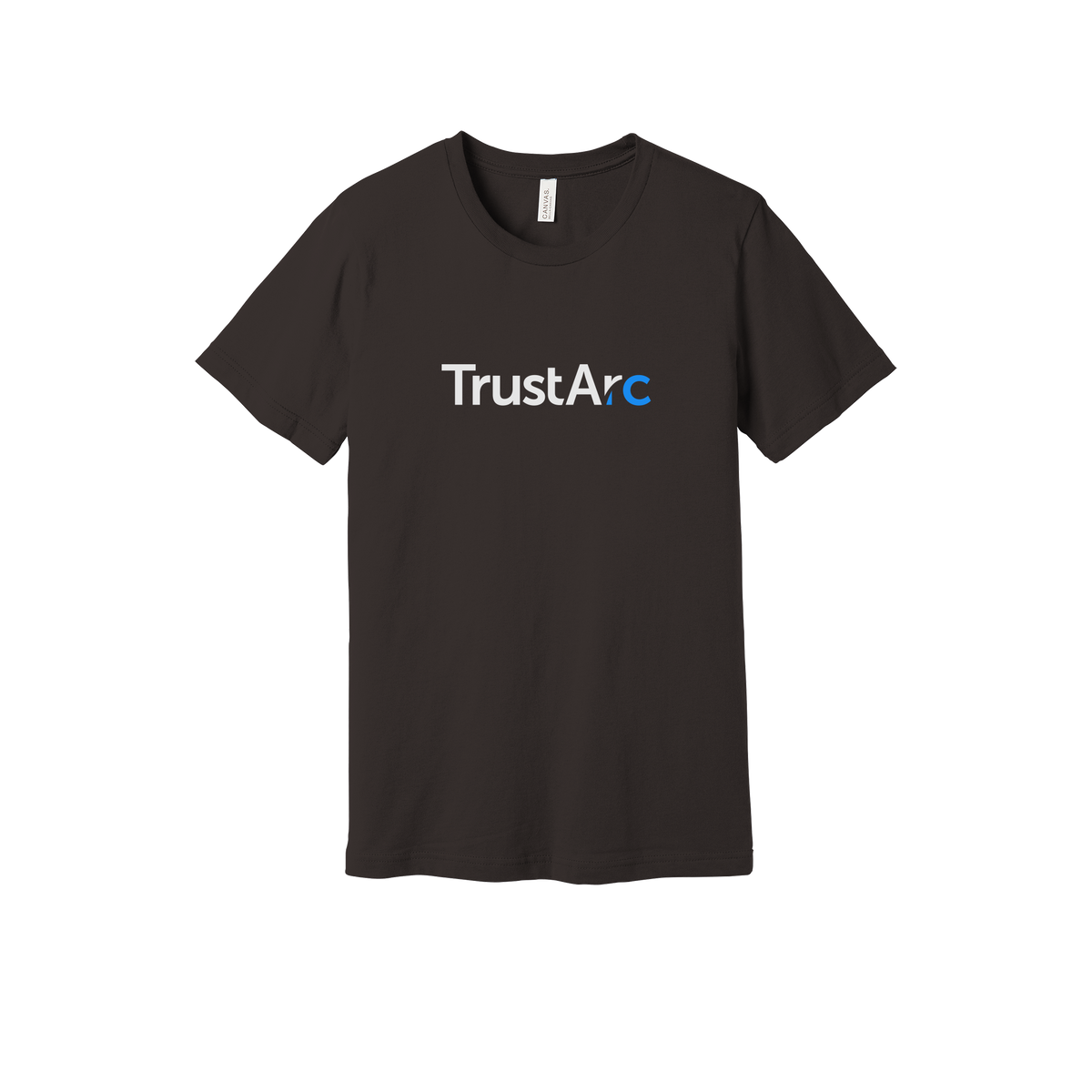 trustarc-everyday-essentials-short-sleeve-tee-dtf-front-BC3001-brown-flat-front