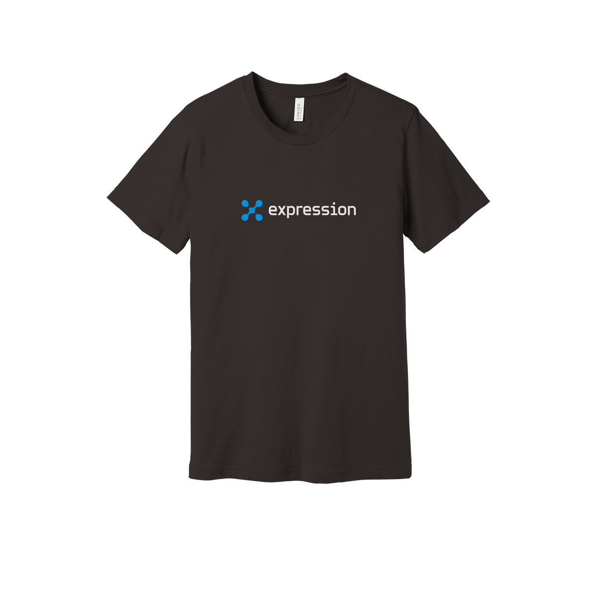 expr-everyday-essentials-short-sleeve-tee-dtf-front-BC3001-brown-flat-front