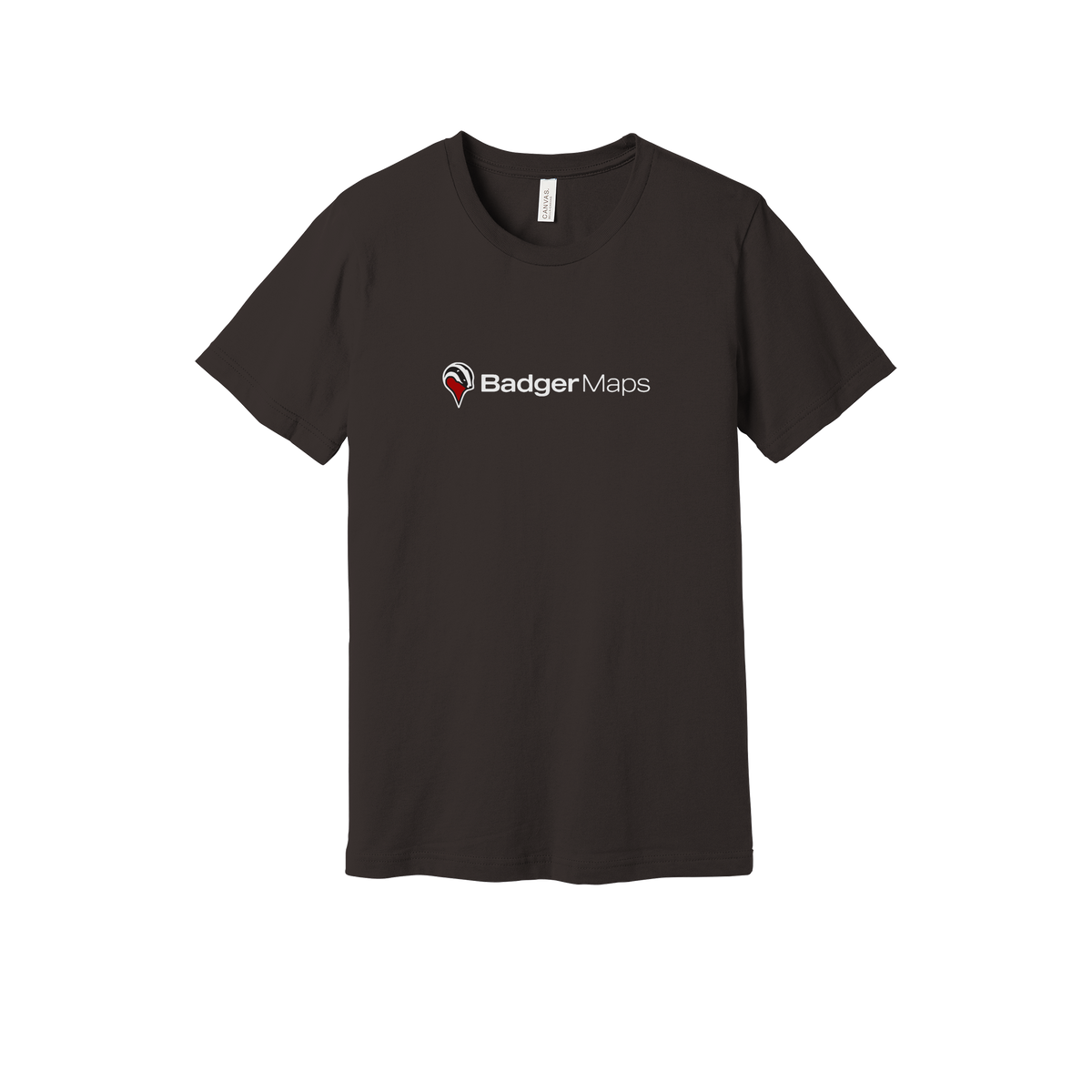 badgermapping-everyday-essentials-short-sleeve-tee-dtf-front-BC3001-brown-flat-front