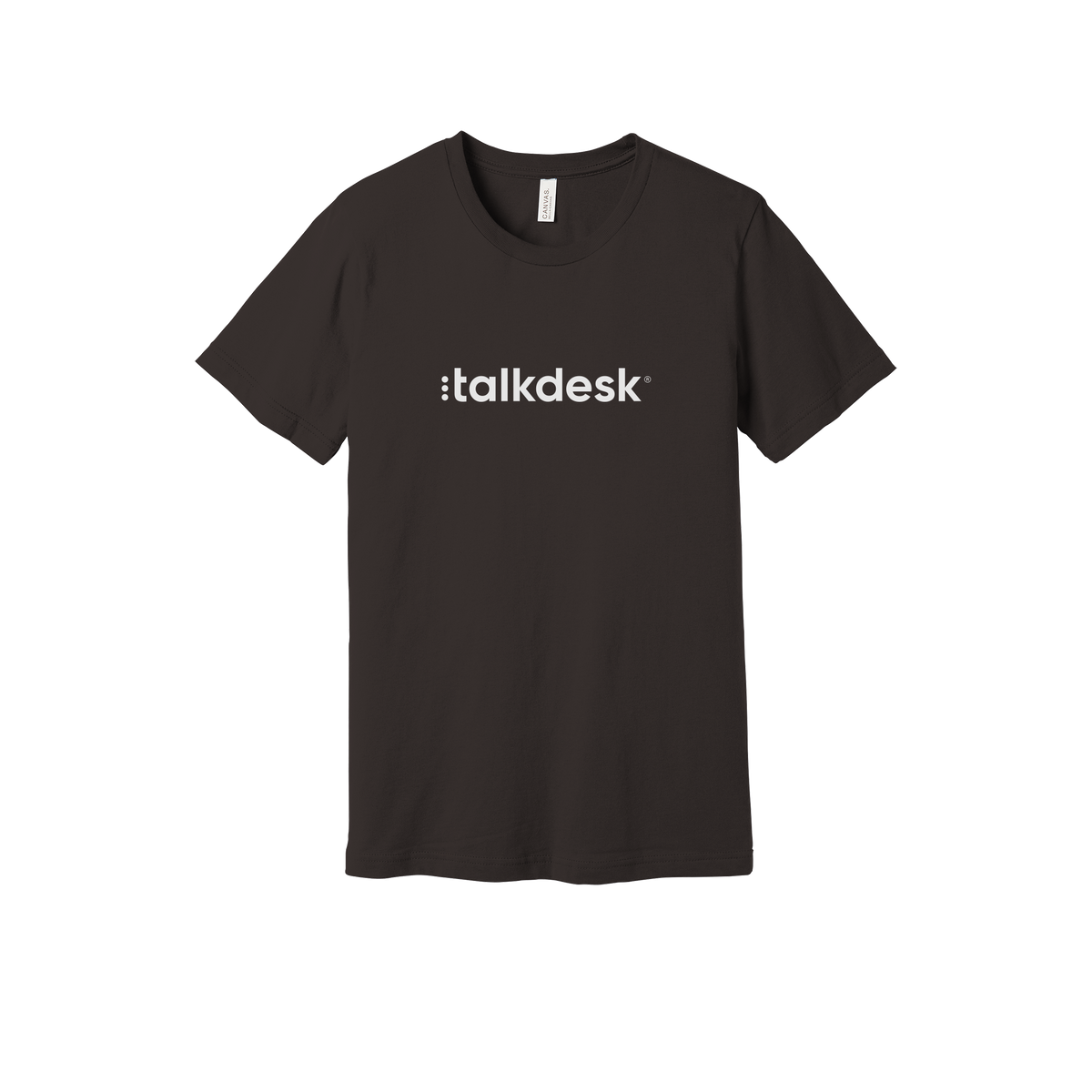 talkdesk-everyday-essentials-short-sleeve-tee-dtf-front-BC3001-brown-flat-front