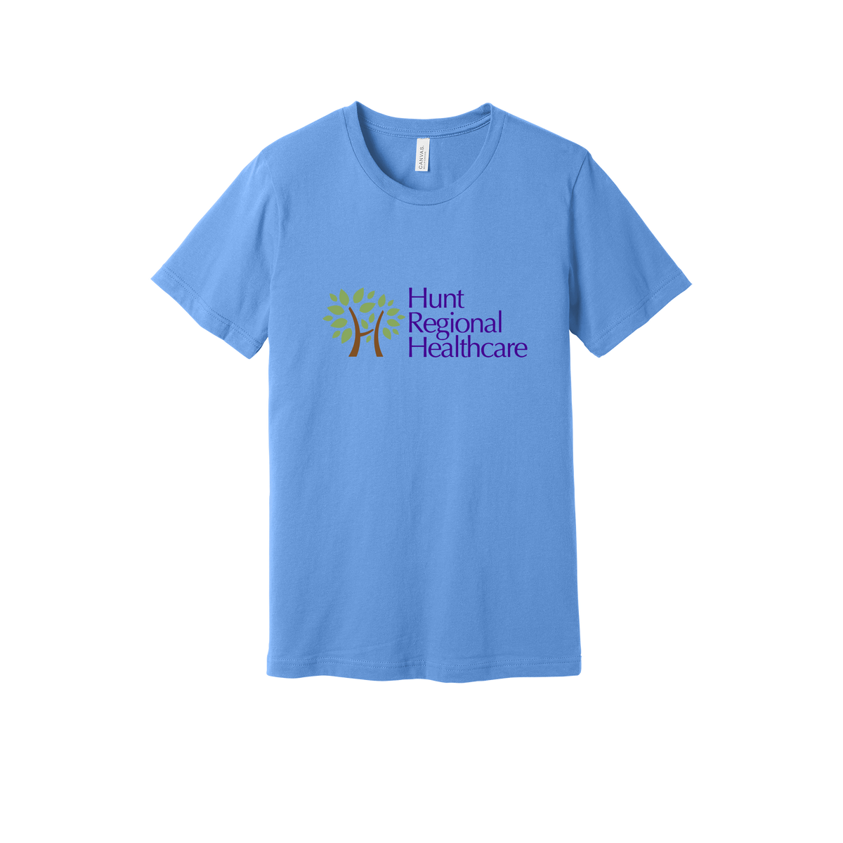 huntregional-everyday-essentials-clinic-short-sleeve-tee-dtf-front-BC3001-carolinablue-flat-front