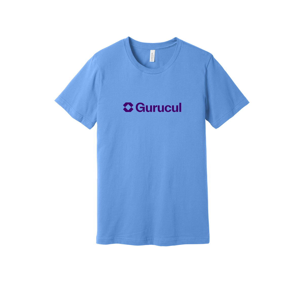 gurucul-everyday-essentials-short-sleeve-tee-dtf-front-BC3001-carolinablue-flat-front