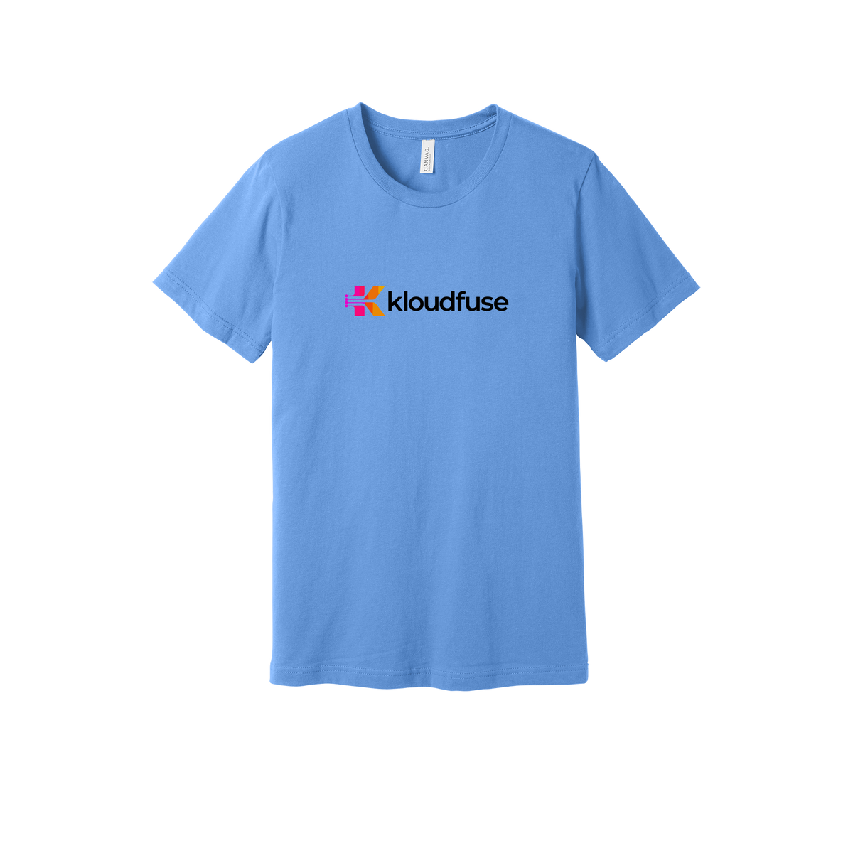 kloudfuse-everyday-essentials-short-sleeve-tee-dtf-front-BC3001-carolinablue-flat-front