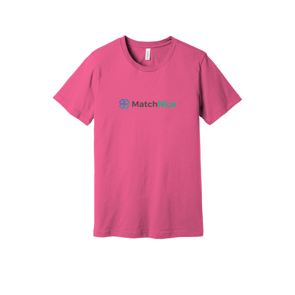 matchnice-everyday-essentials-short-sleeve-tee-dtf-front-BC3001-charitypink-flat-front
