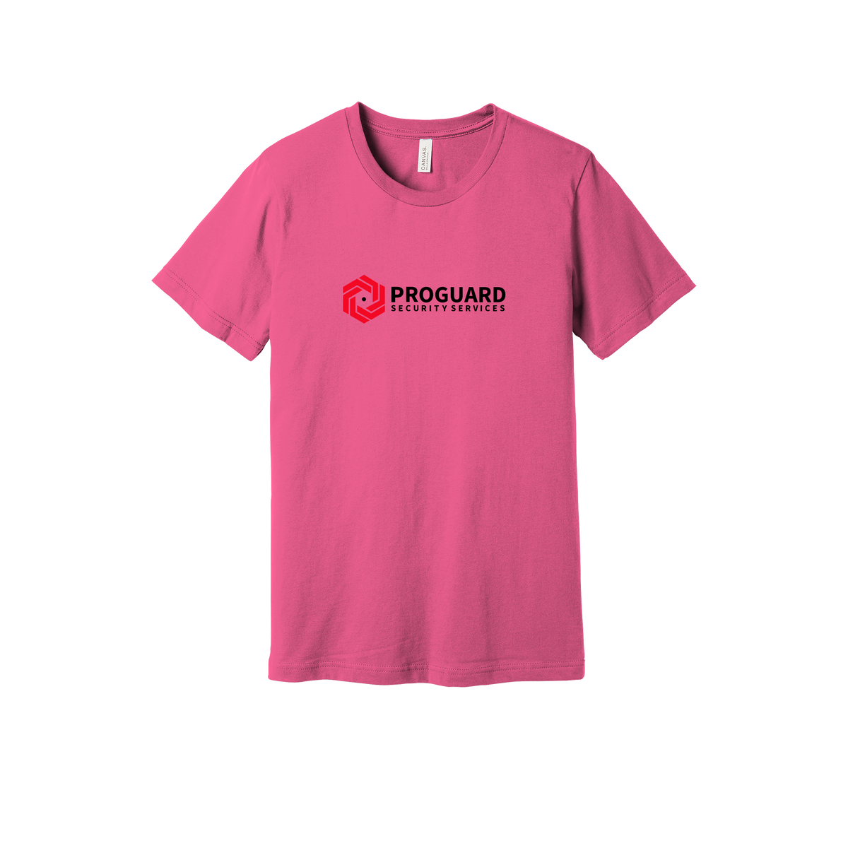 proguardsecurityservices-everyday-essentials-short-sleeve-tee-dtf-front-BC3001-charitypink-flat-front
