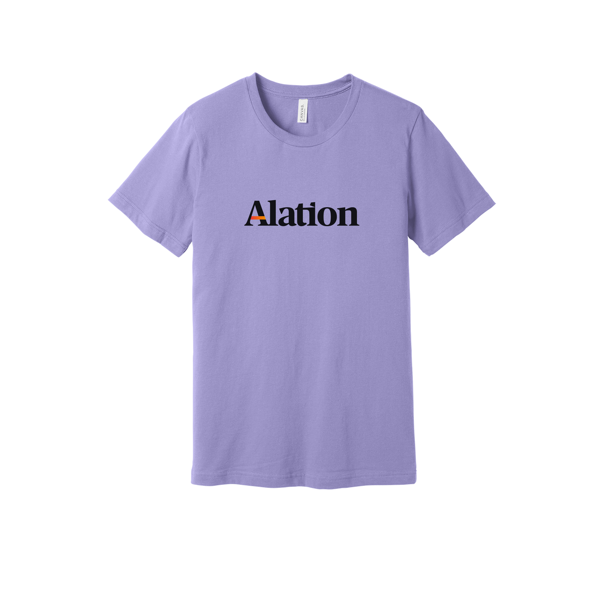 alation-everyday-essentials-short-sleeve-tee-dtf-front-BC3001-darklavender-flat-front