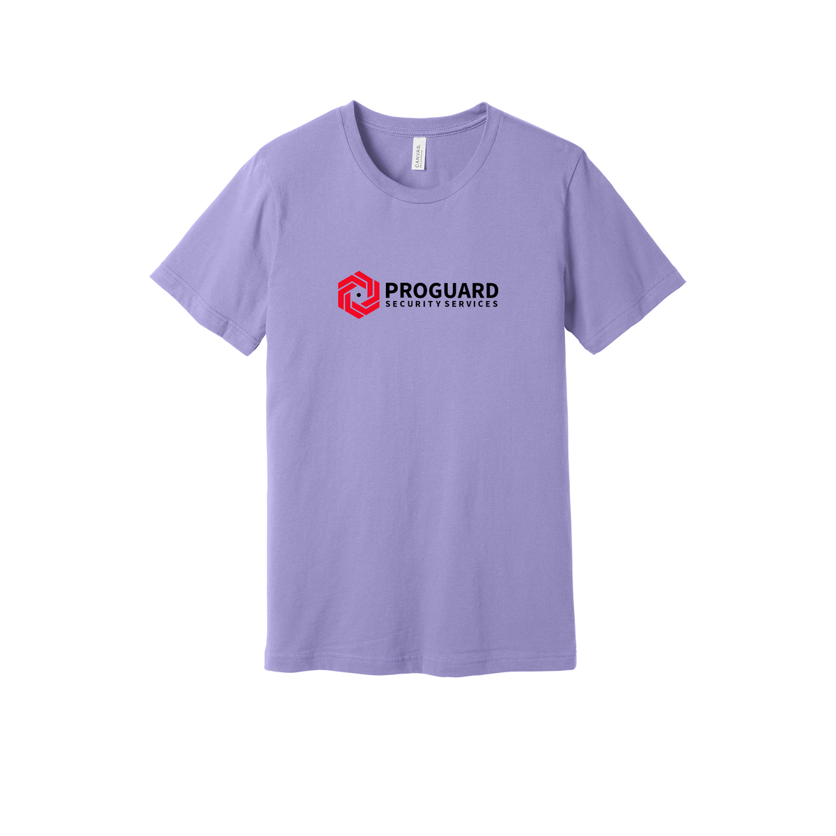 proguardsecurityservices-everyday-essentials-short-sleeve-tee-dtf-front-BC3001-darklavender-flat-front