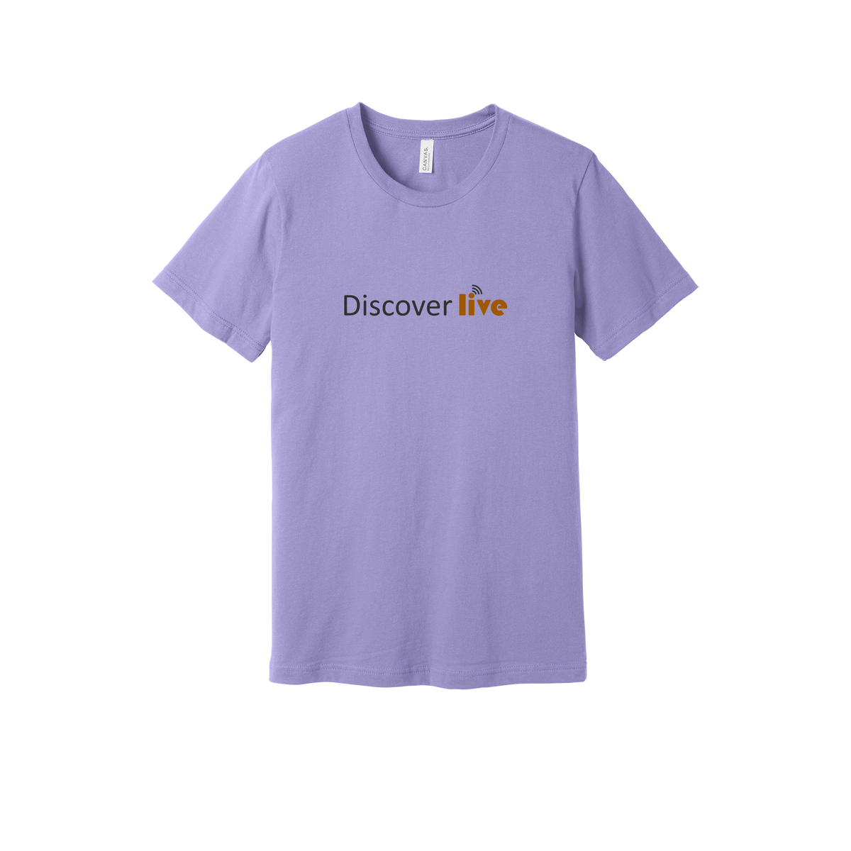 discover-everyday-essentials-short-sleeve-tee-dtf-front-BC3001-darklavender-flat-front