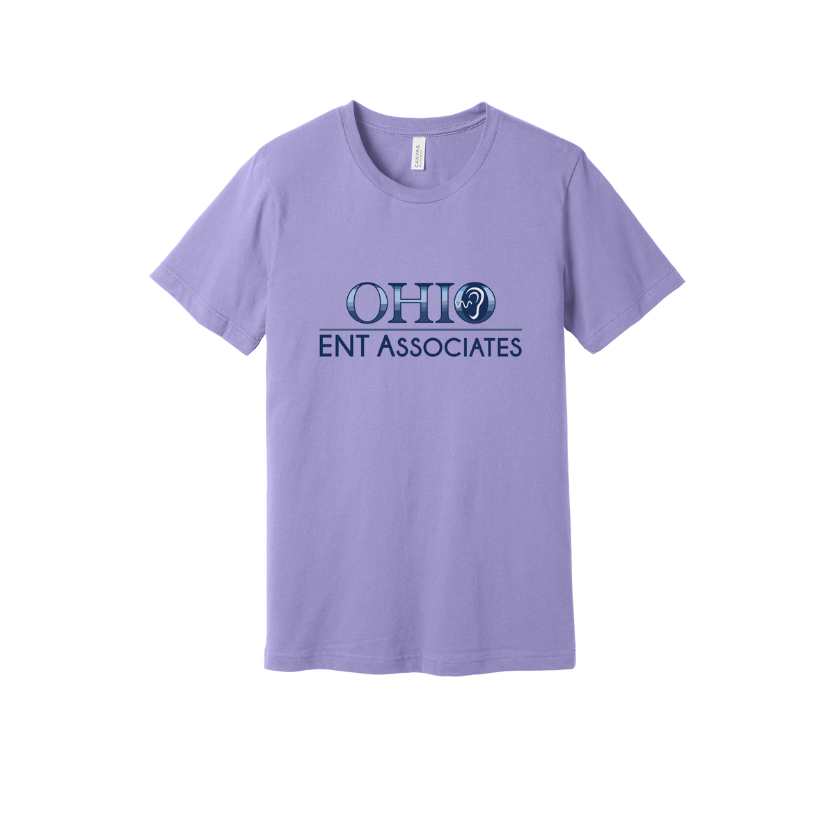 ohioentaudiology-everyday-essentials-clinic-short-sleeve-tee-dtf-front-BC3001-darklavender-flat-front