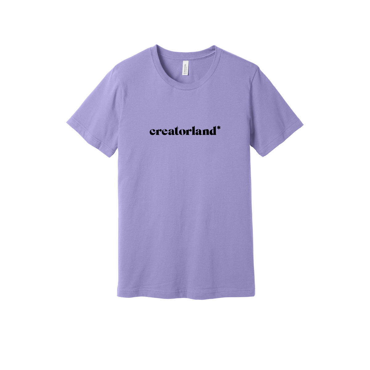 creatorland-everyday-essentials-short-sleeve-tee-dtf-front-BC3001-darklavender-flat-front