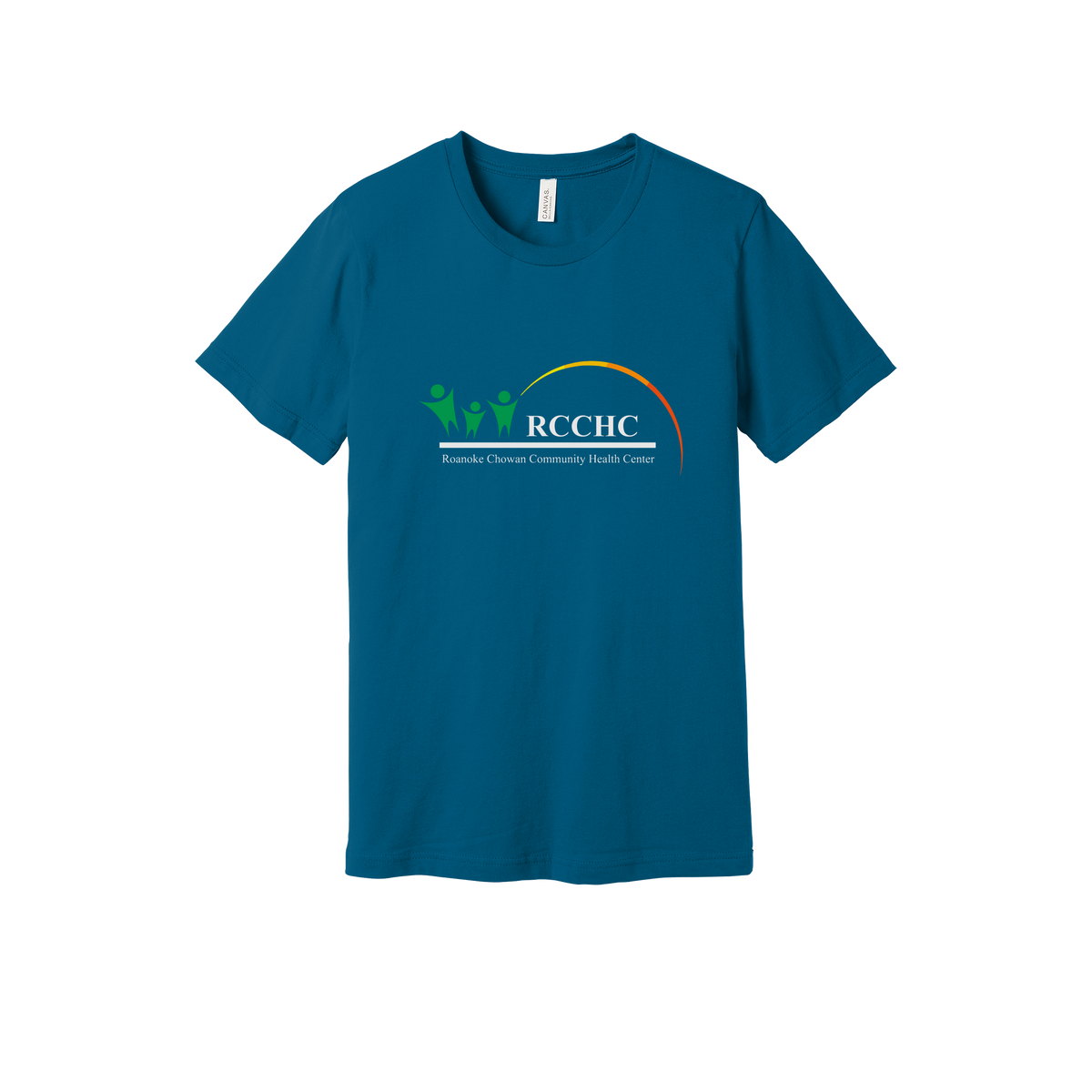 rcchc-everyday-essentials-clinic-short-sleeve-tee-dtf-front-BC3001-deepteal-flat-front