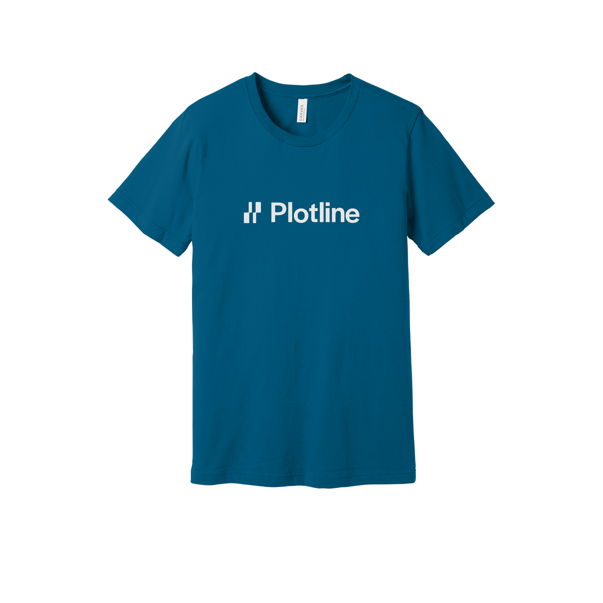 plotline-everyday-essentials-short-sleeve-tee-dtf-front-BC3001-deepteal-flat-front