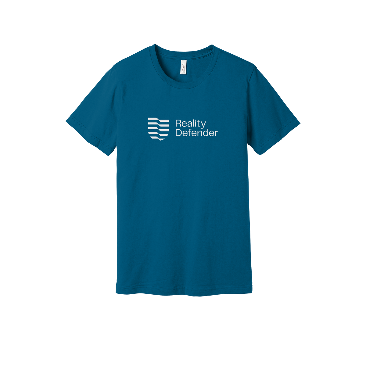 realitydefender-everyday-essentials-short-sleeve-tee-dtf-front-BC3001-deepteal-flat-front