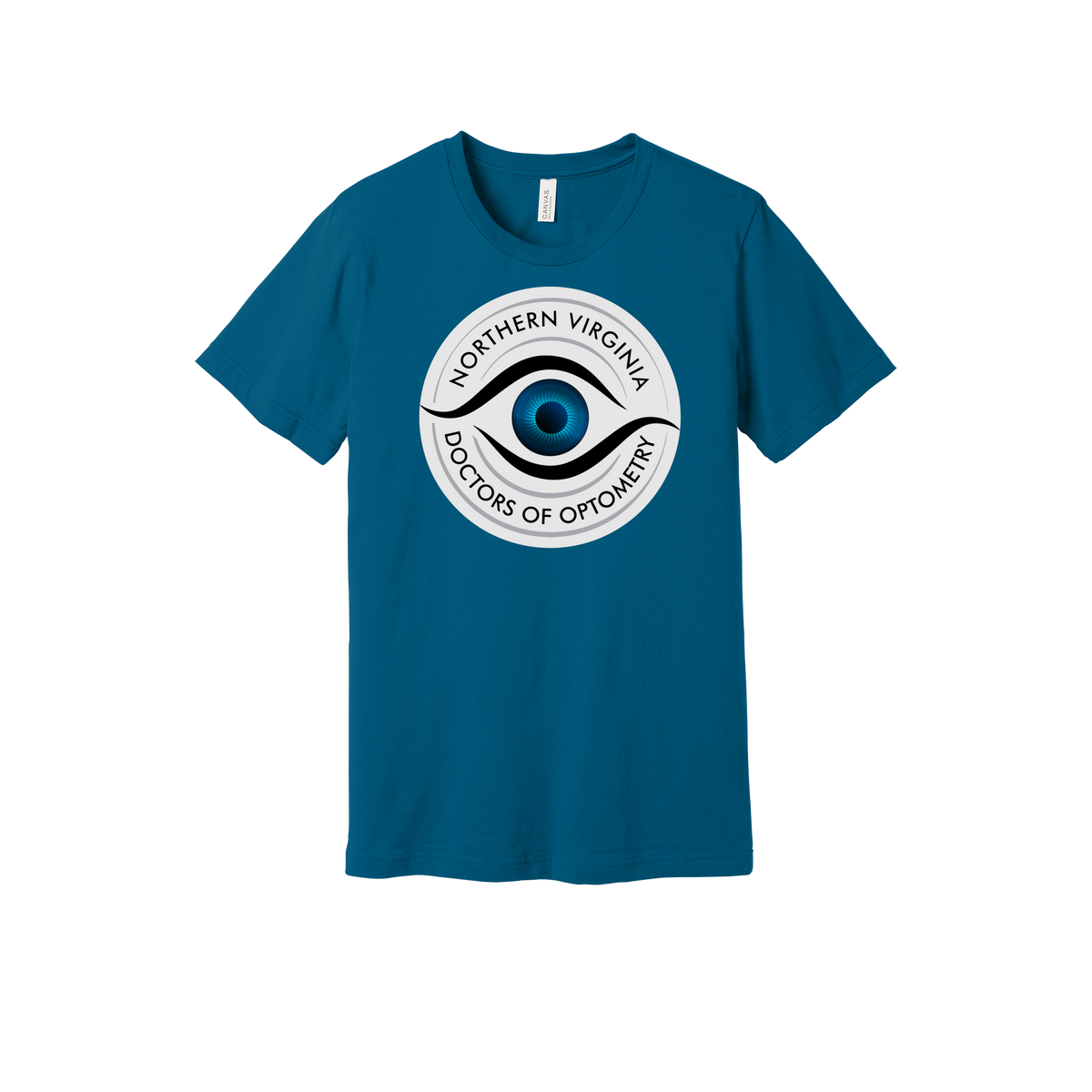 novaeyedocs-everyday-essentials-clinic-short-sleeve-tee-dtf-front-BC3001-deepteal-flat-front