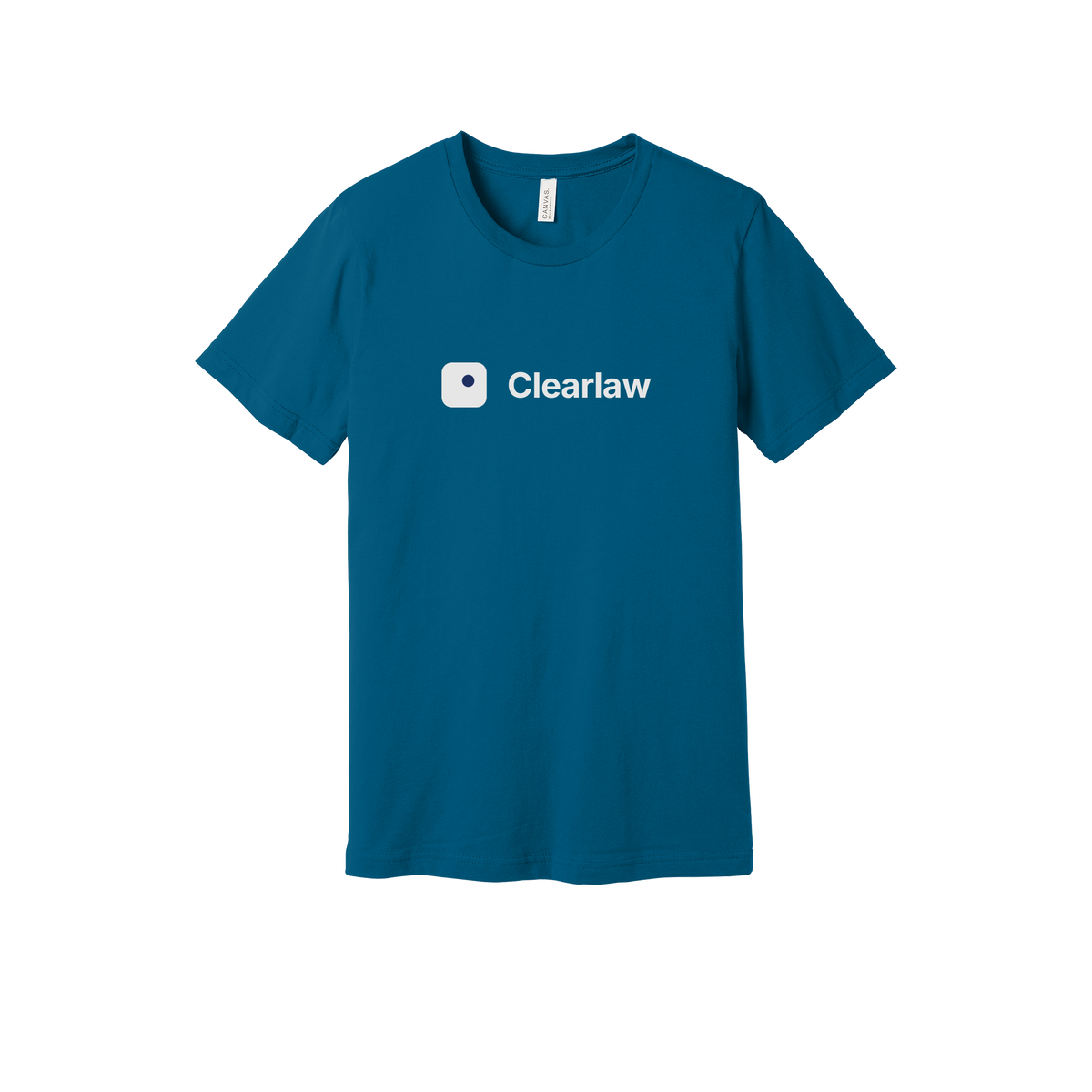 clearlaw-everyday-essentials-short-sleeve-tee-dtf-front-BC3001-deepteal-flat-front
