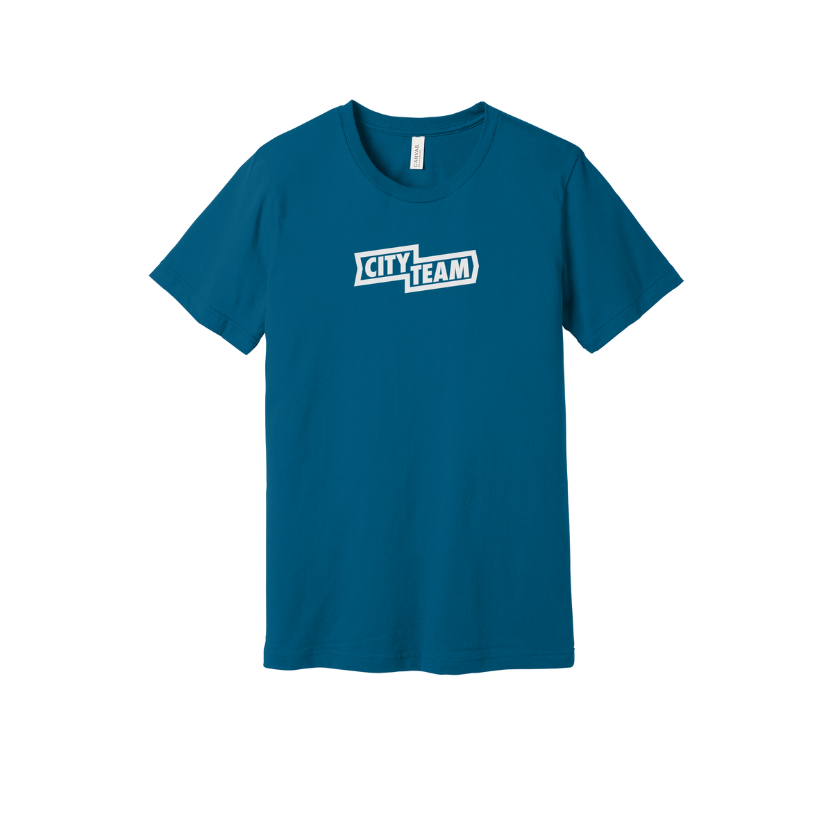 cityteam-everyday-essentials-short-sleeve-tee-dtf-front-BC3001-deepteal-flat-front