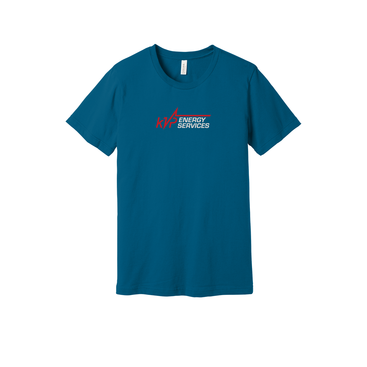 kvpenergy-everyday-essentials-short-sleeve-tee-dtf-front-BC3001-deepteal-flat-front