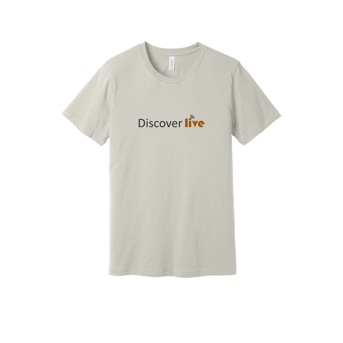 discover-everyday-essentials-short-sleeve-tee-dtf-front-BC3001-dust-flat-front