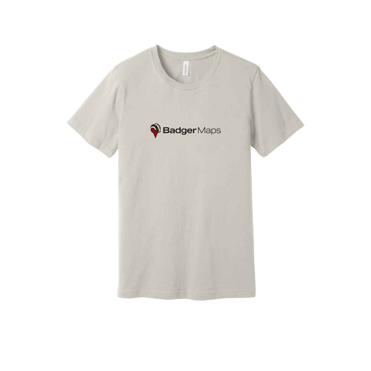badgermapping-everyday-essentials-short-sleeve-tee-dtf-front-BC3001-dust-flat-front
