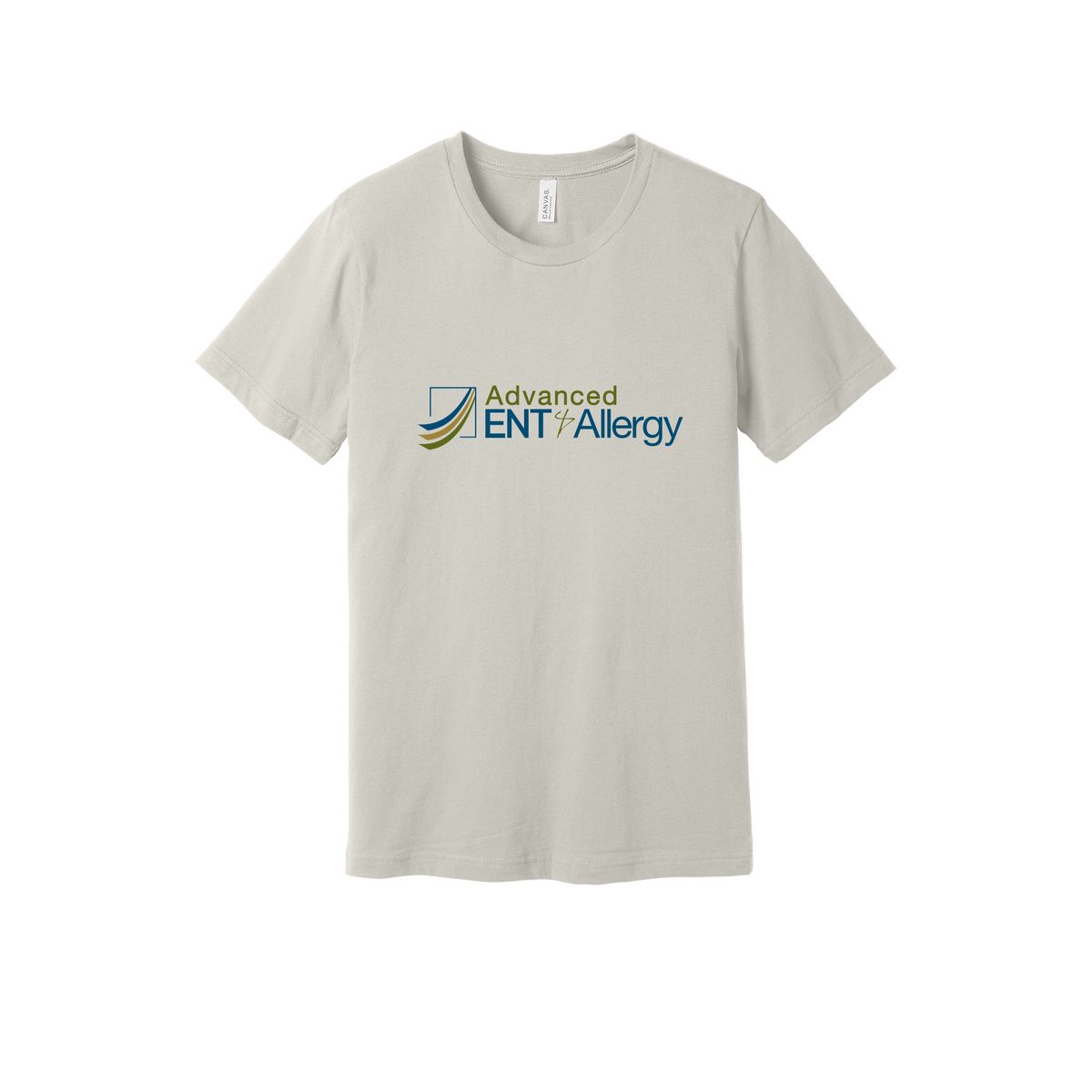 advancedentandallergy-everyday-essentials-clinic-short-sleeve-tee-dtf-front-BC3001-dust-flat-front