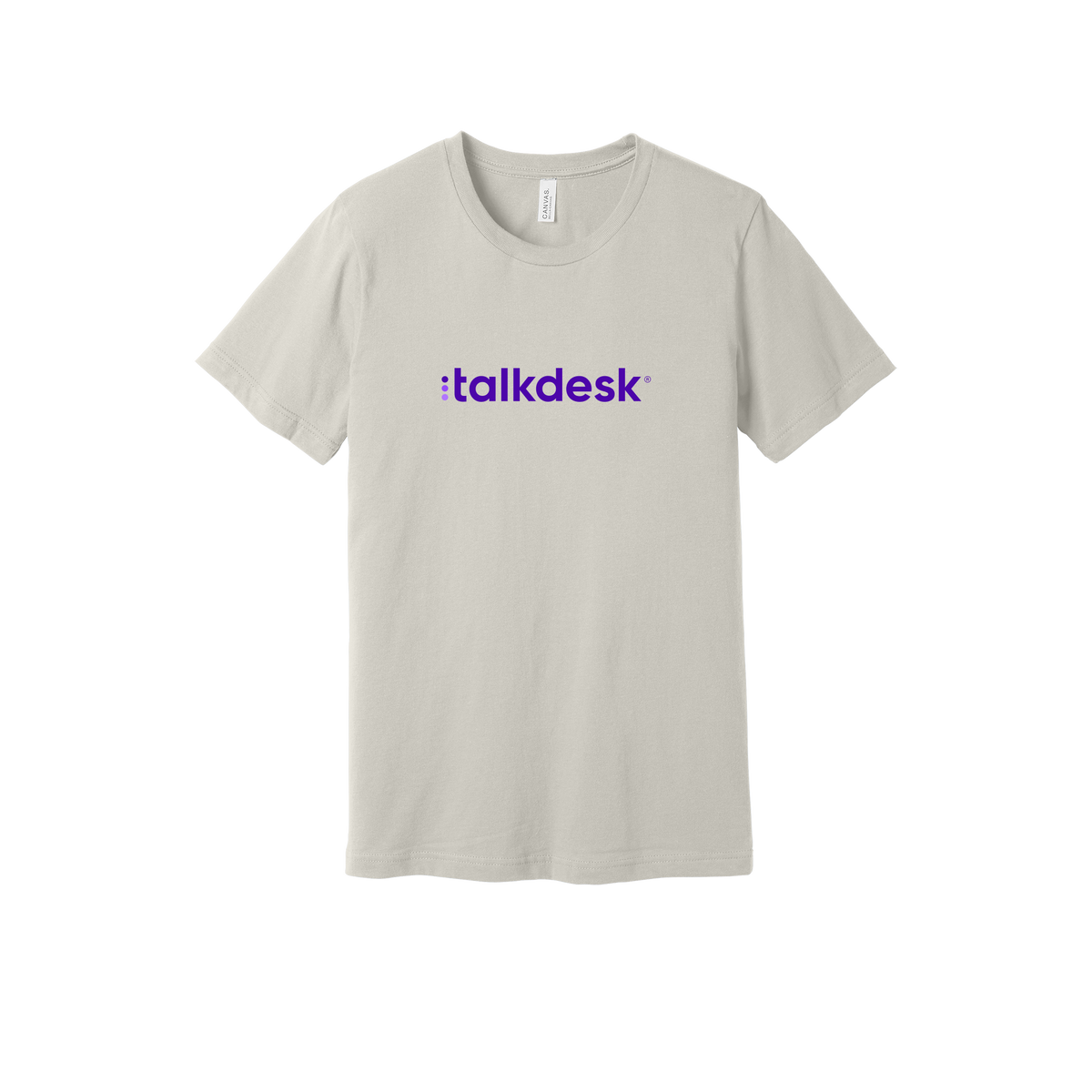 talkdesk-everyday-essentials-short-sleeve-tee-dtf-front-BC3001-dust-flat-front