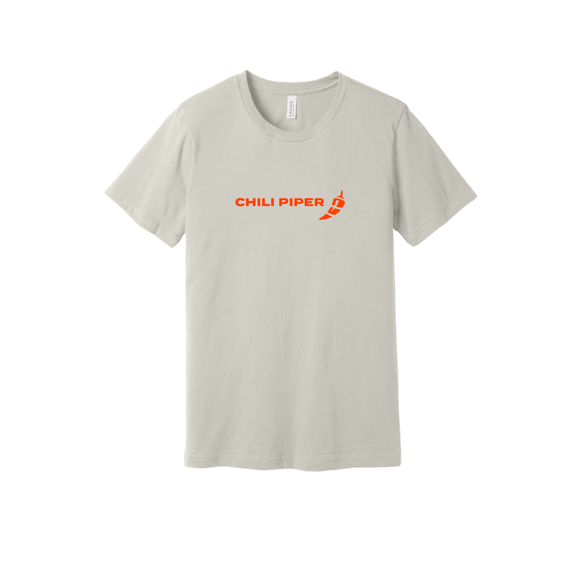 chilipiper-everyday-essentials-short-sleeve-tee-dtf-front-BC3001-dust-flat-front