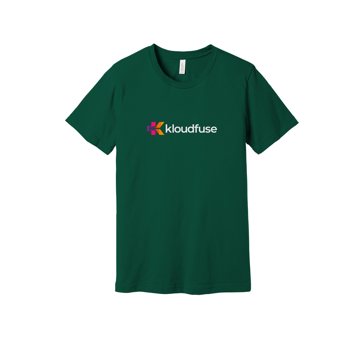 kloudfuse-everyday-essentials-short-sleeve-tee-dtf-front-BC3001-forest-flat-front