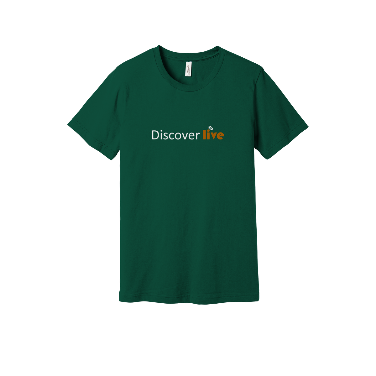 discover-everyday-essentials-short-sleeve-tee-dtf-front-BC3001-forest-flat-front