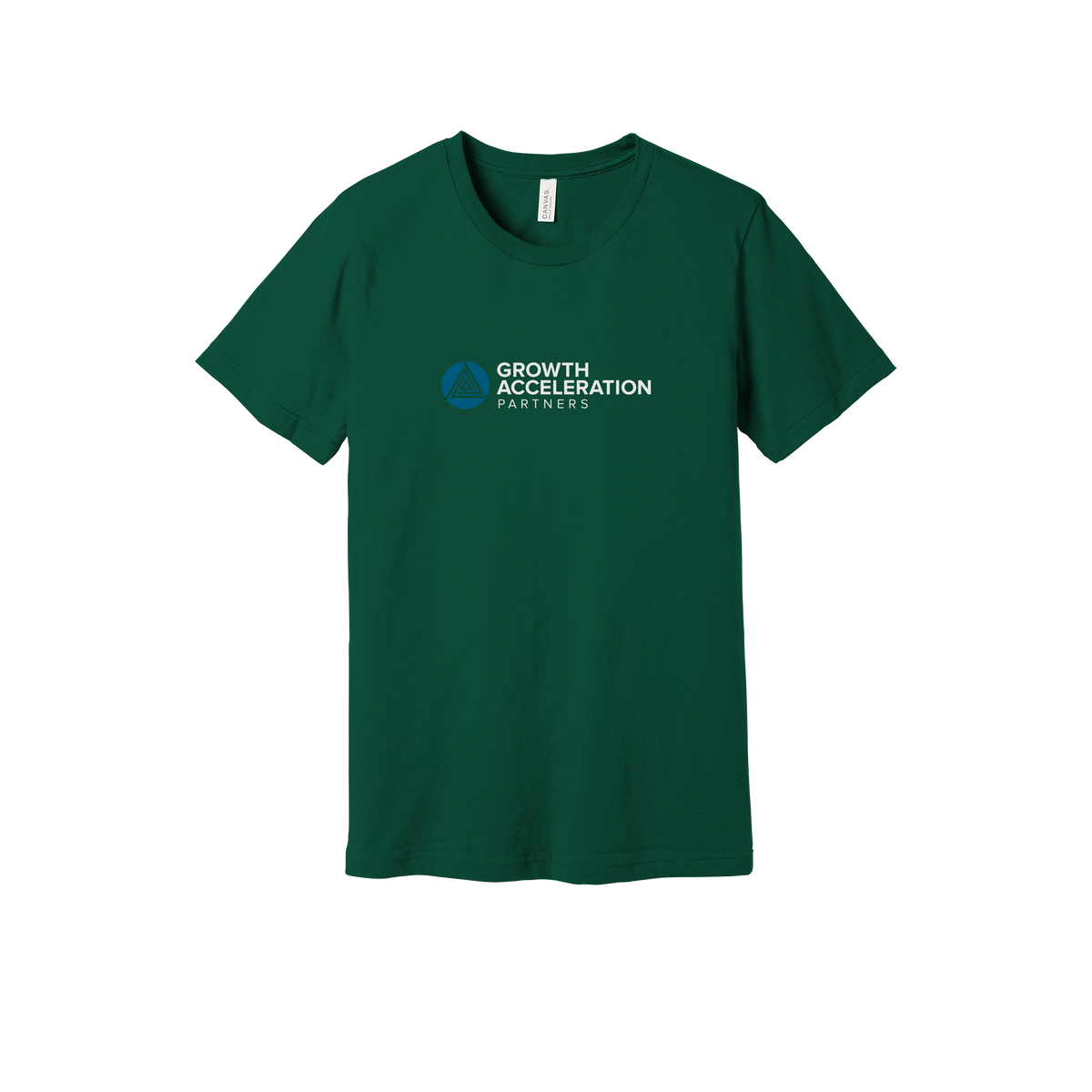 growthaccelerationpartners-everyday-essentials-short-sleeve-tee-dtf-front-BC3001-forest-flat-front