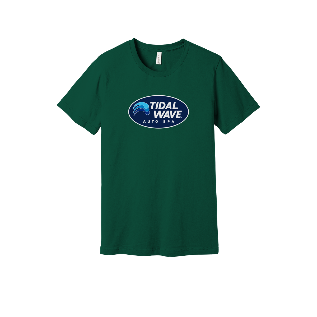 tidalwaveautospa-everyday-essentials-short-sleeve-tee-dtf-front-BC3001-forest-flat-front